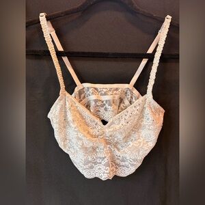 Pink by Victoria  Secret lace bralette with decorative gem embellishments